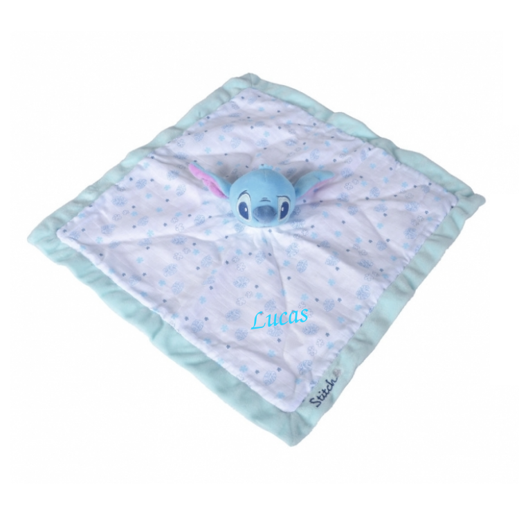  - stitch comforter swaddle white blue 40 cm 